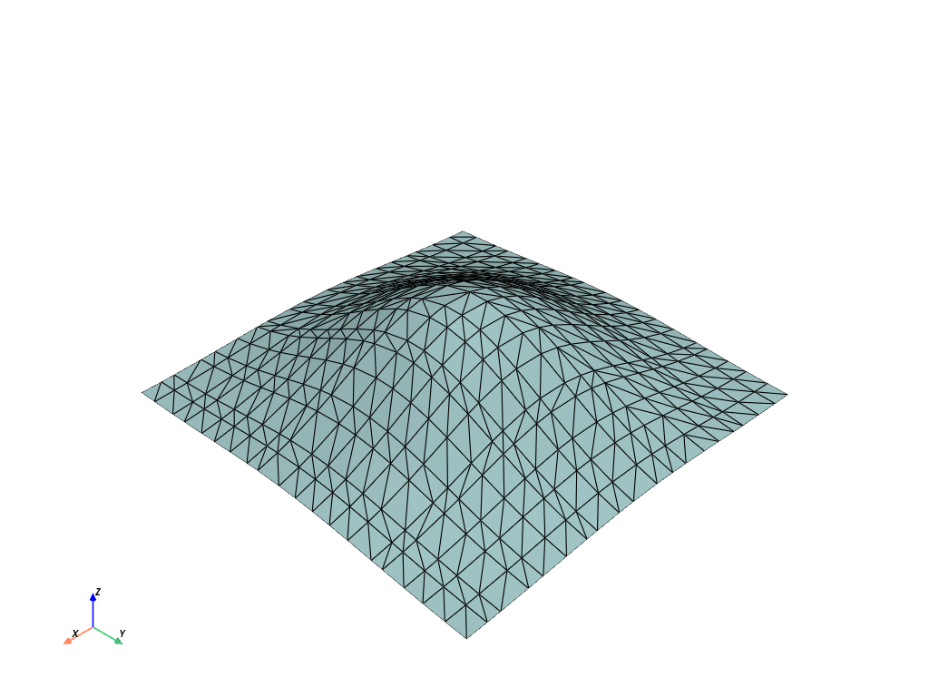 d create tri surface